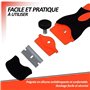 Grattoir Plaque Vitrocéramique - Grattoir Vitre - Kit Raclette Universel Et 10 Lames De Rechanges - Pratique Et Simple D’Utilisa