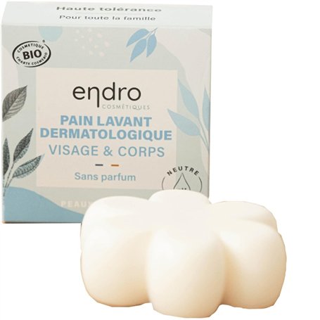 Endro Cosmétiques Pain dermatologique visage & corps sans parfum