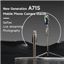 Astradeal - Support Téléphone Extensible 180 cm - Trépied Smartphone Télescopique Réglable - Perche à Selfie Professionnelle - S