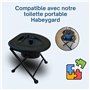 Pot de chambre adulte avec couvercle hygiénique HABEYGARD® | Portable et pratique pour la nuit, idéal pour camping ou maison, co