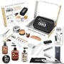 Kit/Set/Coffret d'entretien et de soin pour barbe et rasage. Avec Soin de barbier | Cosmetique Made in France ✮ BARBER TOOLS ✮