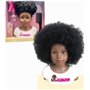 LITTLE NAPPY Tête à coiffer Cheveux Afro avec Ses Accessoires pour Apprendre à coiffer en s'amusant pour Les Enfants avec Peigne