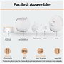 2 Tire Lait Electrique Main Libre en Silicone Avec Batterie à Longue Durée - 12 Niveaux & 4 Modes - Tire Lait Electrique Portabl