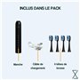Y-Brush CleanMate - Brosse à Dents Électrique Sonique - Rechargeable USB-C - 2 Mois d'Autonomie - 5 modes de brossage - 4 têtes 