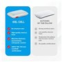 Espira Gel Cell Oreiller Rafraichissant 40x60 - Oreiller Dur Ergonomique Cervical Technologie Gel avec Soutien Dur Ferme - Confo