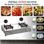NJ NSD-2 Rechaud a Gaz - 2 feux Plaque de Cuisson Portable Intérieur GPL