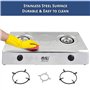 NJ-200SD Réchaud a Gaz Intérieur - 2 Feux Plaque de Cuisson Portable GPL 8.8kW