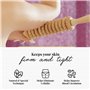 Tuuli Accessories Anti Cellulite Masseur Rouleau de Massage Appareil Maderothérapie Bois 40 cm