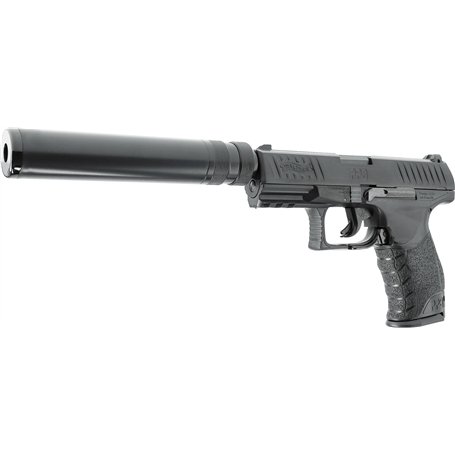 Umarex Walther PPQ Navy BK Spring + Chargeur supp. + Silencieux 0.5J Adulte Unisexe