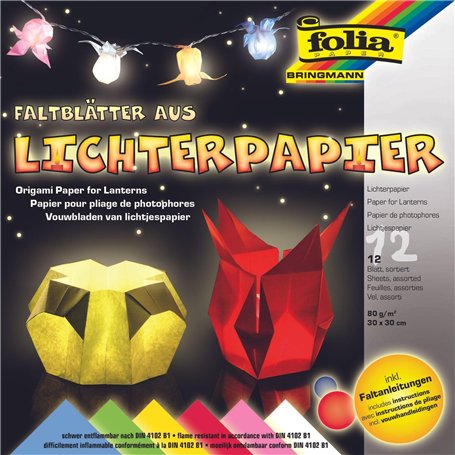 Folia 42309 12feuilles papier créatif - Papiers créatifs (12 feuilles)