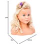 Bayer Design 90005AB Tête à Coiffer et Maquiller Super Model avec Accessoires, tête coiffante Enfant, Cheveux blonds