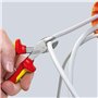 Knipex X-Cut® Pince coupante de côté chromée, avec gaines bi-matière, avec œillet intégré pour fixation d’un dispositif antichut