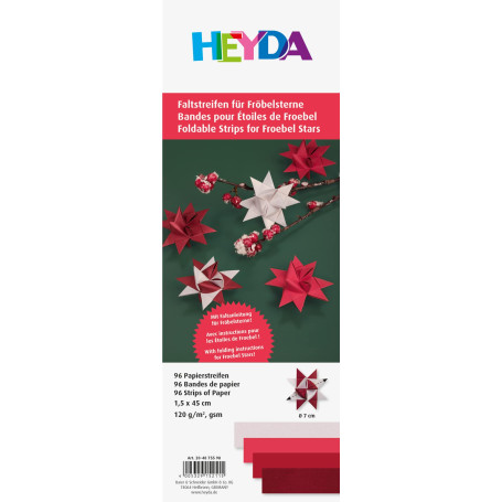 Heyda Lot de bandes pliantes pour étoiles folles 1