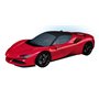 Ravensburger - Puzzle 3D Véhicules - Ferrari SF90 Stradale avec Grille de Construction - A partir de 8 Ans - 108 pièces numéroté