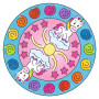 Ravensburger 29704 - Mandala Designer - Mini - Dessin - Loisir créatif - Kit voyage - Pochoir - Licorne - Unicorn - Activité cré