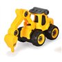Dickie - Construction Builder - Véhicules de Chantier à Construire - 4 Modèles - 13cm - Tournevis Inclus - 203341032