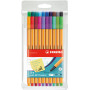 Stylo feutre - STABILO point 88 - Pochette x 20 stylos pointe fine - Coloris assortis [Exclusif Amazon]