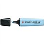 STABILO Lot de 3 Surligneurs BOSS ORIGINAL Pastel fraicheur de bleu