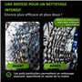 Dr. Wack - F100 Brosse pour chaînes de vélo - Nettoyage efficace et rapide des chaînes - Brosse de nettoyage pour chaînes de vél