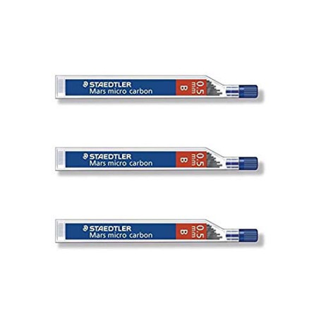 STAEDTLER Lot de 3 Etuis de 12 mines "Mars micro carbon" 0
