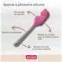 Zenker 44916 Spatule de cuisine 2 en 1, spatule à pâtisserie, spatule pour nettoyer le fouet, ustensile de pâtisserie, Plastique