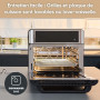 SEVERIN Mini-Four et Friteuse à Air chaud 12 en 1, Four posable 25 L, Mini four Grande capacité Multifonction 2 200 W avec Ecran