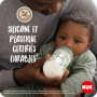 Tétines pour biberons NUK for Nature | Petite taille | 0-6 mois | Tétine anti-colique en silicone imitant le sein | Sans BPA | L