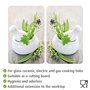 WENKO Plaque de Protection Cuisson en Verre trempé Herbes Lot de 2, Protection Tous Types de Plaque