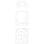 WENKO Abattant WC Mod. Aldeno or mat | Siège WC en MDF FSC doré avec fixation en acier inoxydable | Design élégant et résistant