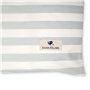 Julius Zöllner Housse pour matelas à langer en coton bio - Rayures organiques - Taille 85/75 cm
