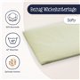 Julius Zöllner Housse pour matelas à langer en mousseline de coton – Mousseline citron vert Taille 85/75 cm