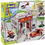 Revell Junior Kit 00850 Playset Caserne de Pompier avec Voiture à Construire échelle 1/20