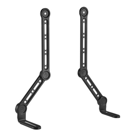 my wall Support Universel pour Barre de Son HZ32-1L - Support TV pour écrans jusqu'à 49" - Peu encombrant - Inclinable et pivota