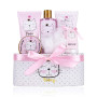 Accentra - Set cadeau Princess Kitty pour filles & femmes - Kit douche 7 pcs avec bain moussant
