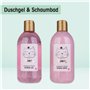 Accentra - Set cadeau Princess Kitty pour filles & femmes - Kit douche 7 pcs avec bain moussant, exfoliant, gel, lotion pour cor