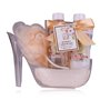 Accentra - Set de douche cadeau pour femmes HONEY JASMINE dans de beaux pumps - Kit soins 3 pcs avec gel douche