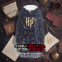Harry Potter Oversize Hoodie Cozy pour Femmes - Pull douillet pour Femmes surdimensionné Couverture moelleuse Bleu