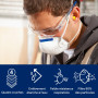 Dräger X-plore 1310 FFP1 Masque de protection respiratoire | Protection buccale comme filtre efficace contre les poussières fine