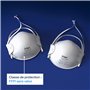 Dräger X-plore 1310 FFP1 Masque de protection respiratoire | Protection buccale comme filtre efficace contre les poussières fine