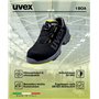 UVEX Mixte Low Shoe 65668 S2 Size 45 PU Sole W11 Chaussure de Protection Incendie et de sécurité, Nero Lime