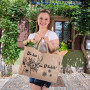Domelo Paniers de courses. Sacs de shopping en jute. Grand sac panier, sac de plage imperméable. Sac en jute comme sac de bain,