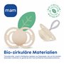 MAM Perfect Night Lot de 2 tétines, phosphorescentes dans le noir, respectueuses des dents, en matériaux durables et biologiques