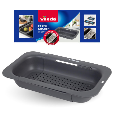 Vileda Passoire pour évier extensible (34 à 48 cm)