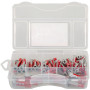 fischer DuoPower-Box Mini boîte à chevilles de 85 pièces (30 pièces 5 x 25, 35 pièces 6 x 30, 20 pièces 8 x 40), chevilles unive
