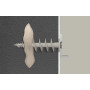 fischer - Cheville Nylon FID II Plus - Fixation dans Panneaux d'isolant PSE et PU/Blister de 2 pièces