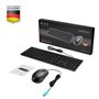 Perixx PERIDUO-117P Ensemble Clavier et Souris PS2 Filaire Standard - Disposition Allemande QWERTZ - Ensemble de Souris Optique 