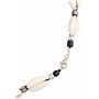 Kuzzoi Collier de surfeur Bouddha avec coquillage Kauri (10-12 mm), chaîne pour homme avec perles de verre indonésiennes et perl