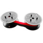 Farbbandfabrik Ruban encreur compatible avec Canon MP 1211 Ltsc compatible avec MP 1211 Ltsc Noir/rouge Taille 51