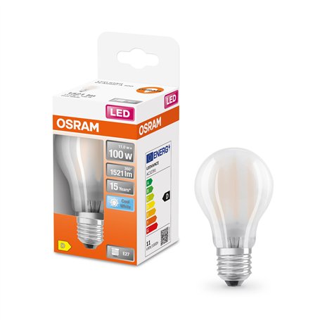 OSRAM Ampoule LED | Culot: E27 | Blanc froid | 4000 K | 10 W | équivalent à 100 W | LED Retrofit CLASSIC A