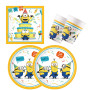 Procos 10137423 – Set de fête S Minions : Rise of Gru – Lot de 52 pièces – 16 assiettes